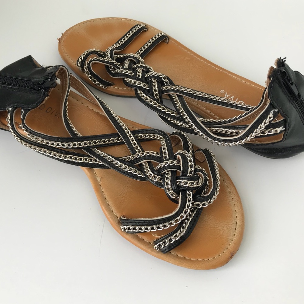 Black Embellished Sandal